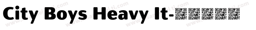 City Boys Heavy It字体转换